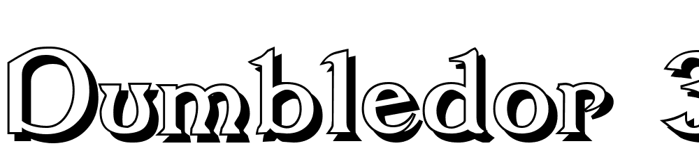 Dumbledor-3-Shadow font family download free