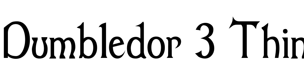 Dumbledor-3-Thin font family download free