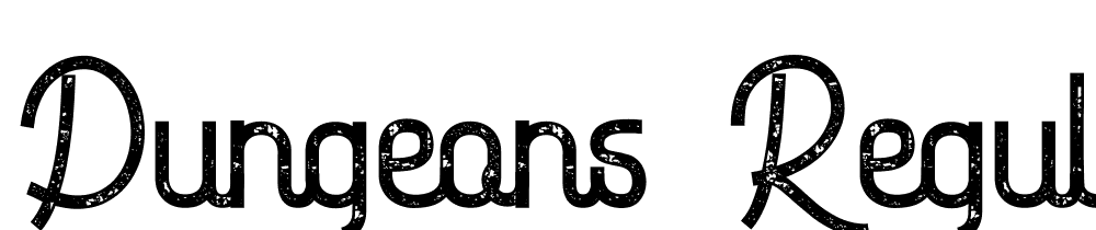 Dungeons-Regular font family download free