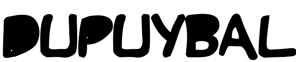 DupuyBALloon-Bold font family download free