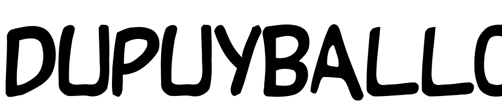 DupuyBALloon font family download free