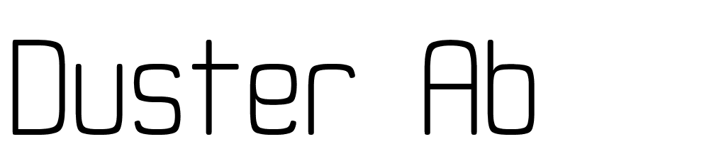 duster_ab font family download free