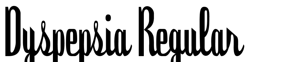 Dyspepsia-Regular font family download free