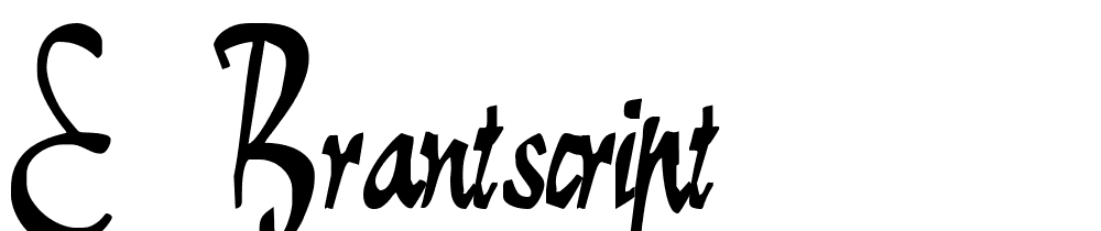 E-BrantScript font family download free