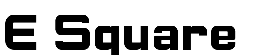 e-square font family download free