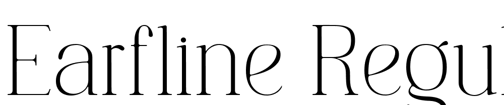 Earfline-Regular font family download free