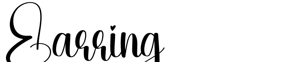 earring font family download free