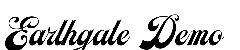 Earthgate DEMO font family download free