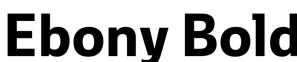 Ebony-Bold font family download free