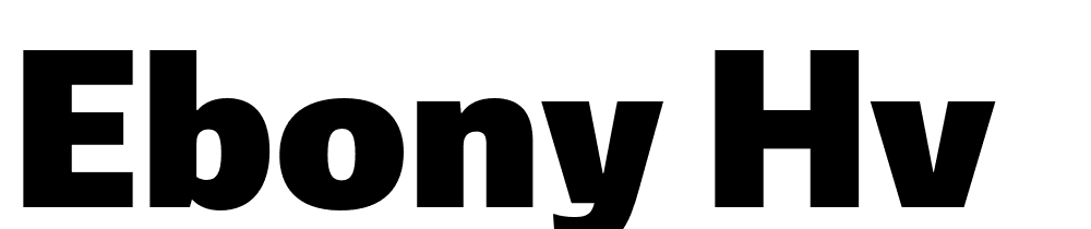 Ebony-Hv font family download free