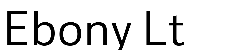 Ebony-Lt font family download free