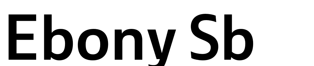 Ebony-Sb font family download free