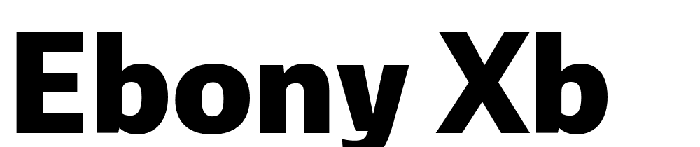 Ebony-Xb font family download free