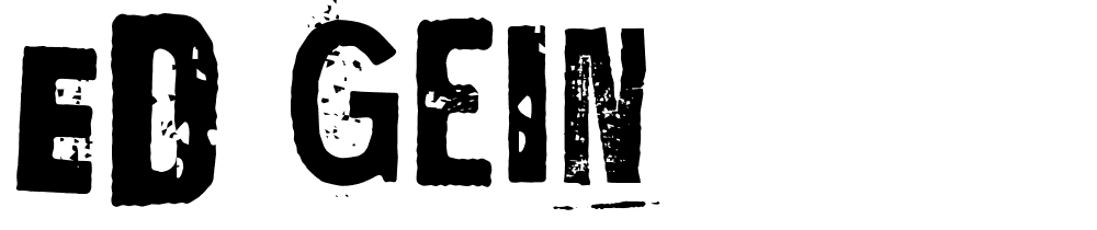 Ed-Gein font family download free