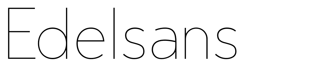 edelsans font family download free