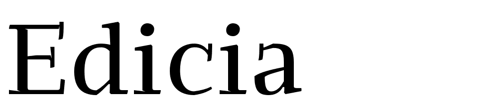 Edicia font family download free