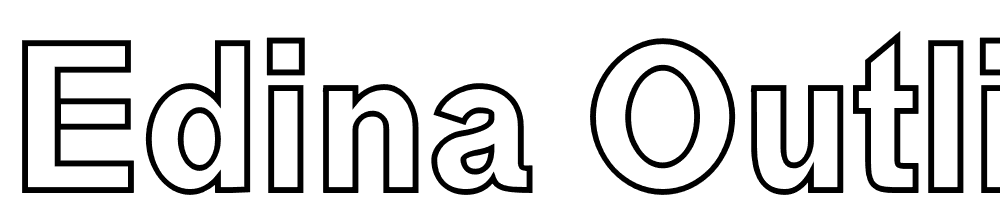 Edina-Outline font family download free