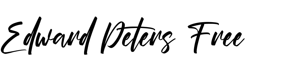 Edward Peters Free font family download free