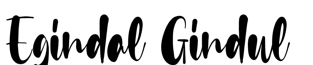 Egindal-Gindul font family download free