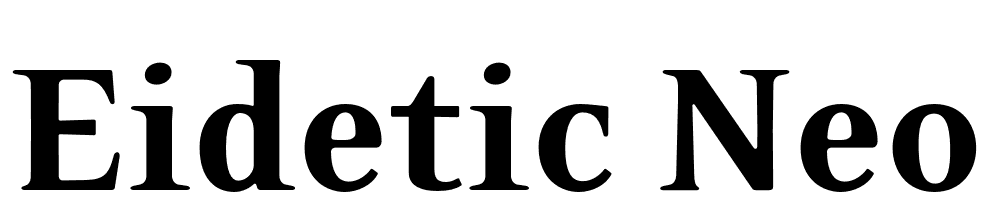 Eidetic-Neo-OT-Black font family download free