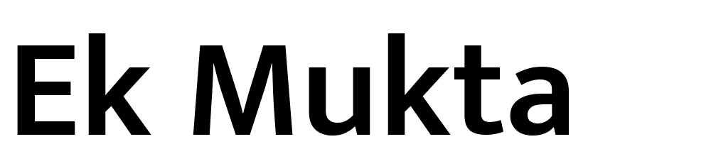 ek-mukta font family download free