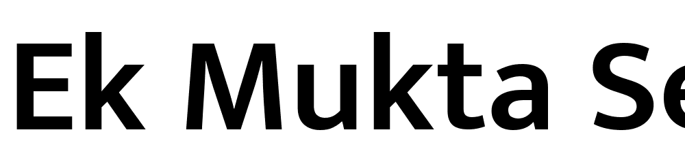 Ek-Mukta-SemiBold font family download free