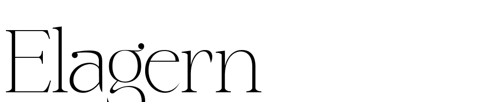 Elagern font family download free