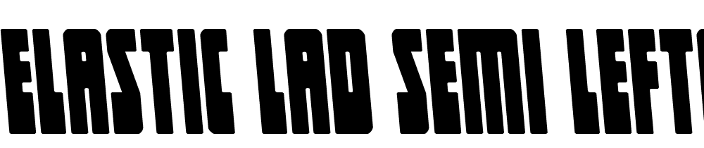 Elastic-Lad-Semi-Leftalic font family download free