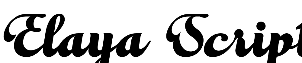 Elaya Script font family download free