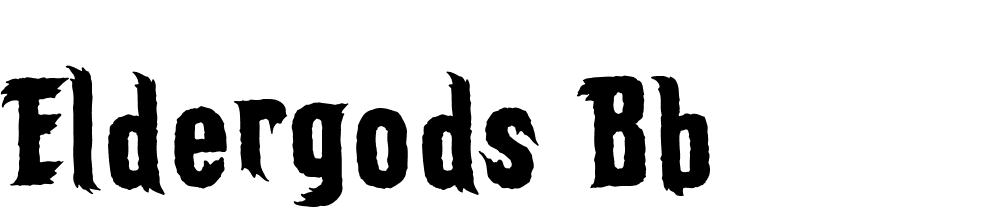 ElderGods-BB font family download free