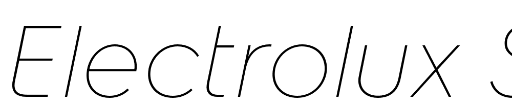 Electrolux-Sans-ThinObl font family download free