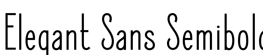 Elegant-Sans-SemiBold font family download free