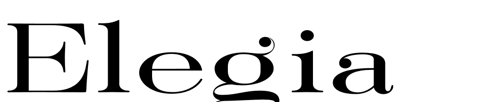 Elegia font family download free