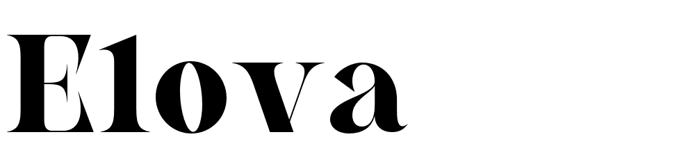 elova font family download free