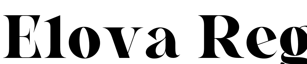 Elova-Regular font family download free