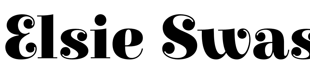 Elsie-Swash-Caps-Black font family download free