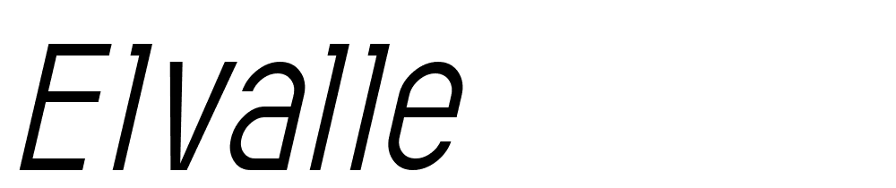 elvalle font family download free