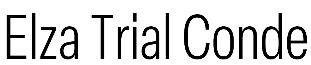 Elza-Trial-Condensed-Light font family download free