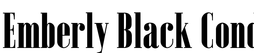 Emberly-Black-Condensed font family download free