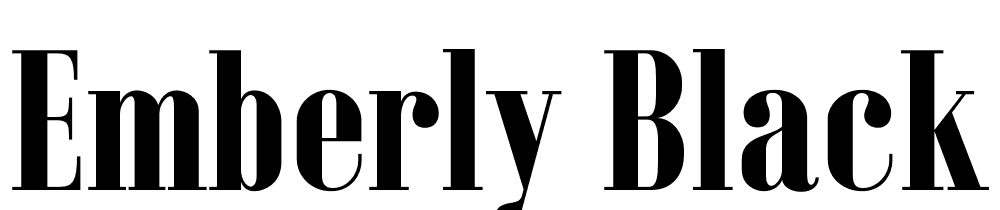 Emberly-Black font family download free