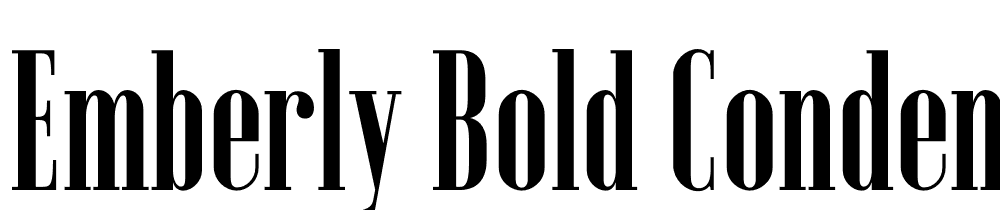 Emberly-Bold-Condensed font family download free