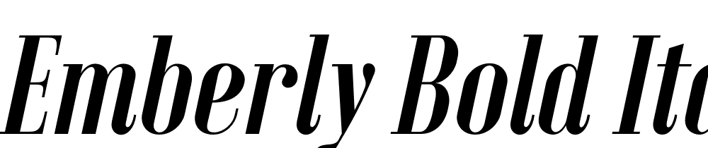 Emberly-Bold-Italic font family download free