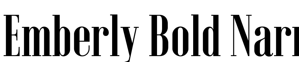 Emberly-Bold-Narrow font family download free