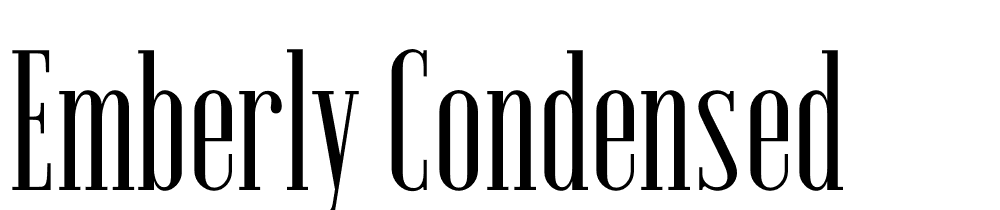 Emberly-Condensed font family download free