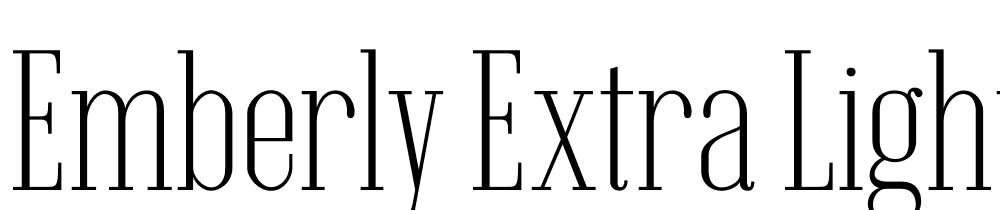 Emberly-Extra-Light font family download free