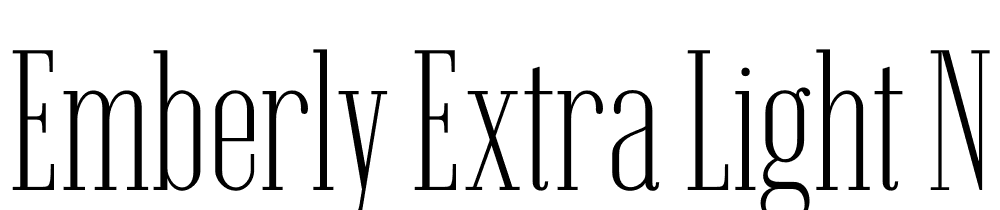 Emberly-Extra-Light-Narrow font family download free