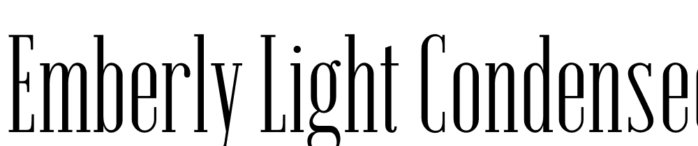 Emberly-Light-Condensed font family download free