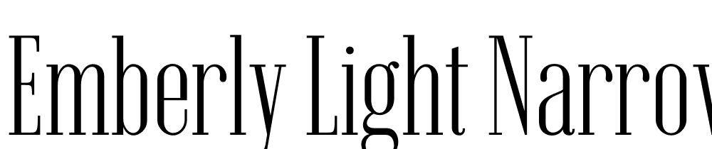 Emberly-Light-Narrow font family download free