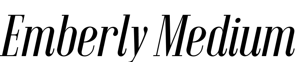 Emberly-Medium-Italic font family download free