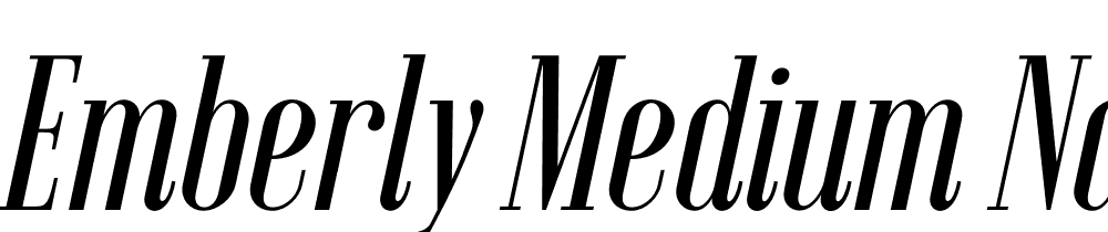 Emberly-Medium-Narrow-Italic font family download free